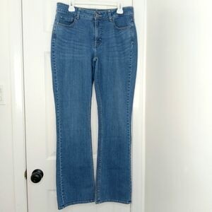 RIDERS BY LEE Women’s Blue Midrise Bootcut Jeans 14 Long Classic Denim